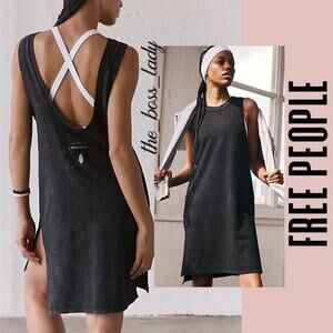 Free People hot shot tunic tank dress one piece cover-up cotton XS